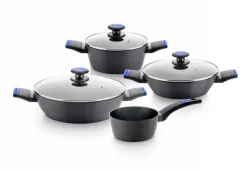 Monix Pfannenset Berasategui schwarz Aluminium 3 tlg.