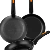 Monix Pfannenset FUEGO schwarz Aluminium 3 tlg.