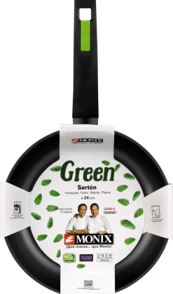 Monix Pfannenset GREEN grün Aluminium 3 tlg.