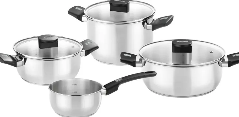 Monix Topfset Elite silber Edelstahl 7 tlg.