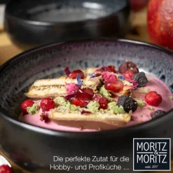 Moritz & Moritz Dessertschalen-Set grauschwarz Steinzeug H/D: ca. 5x19 cm