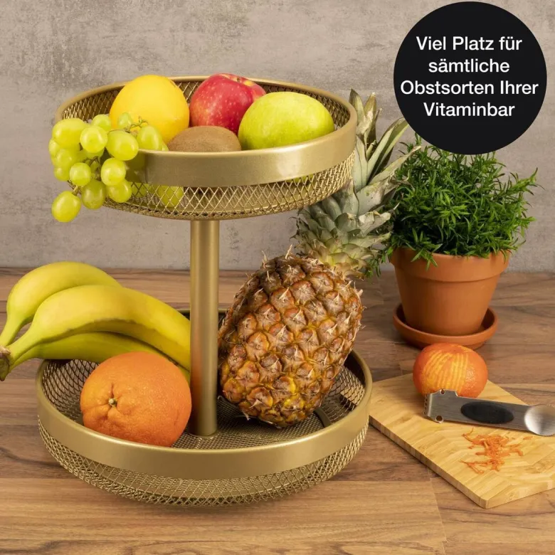 Moritz & Moritz Etagere gold Metall H: ca. 30 cm