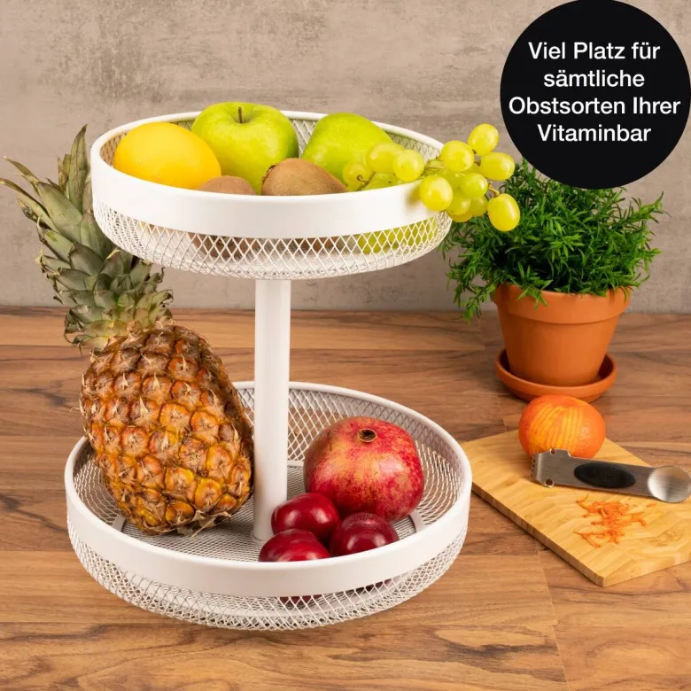 Moritz & Moritz Etagere weiß Metall H: ca. 30 cm