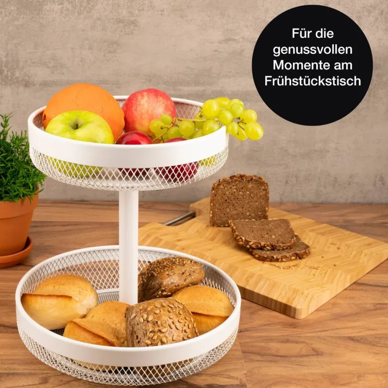 Moritz & Moritz Etagere weiß Metall H: ca. 30 cm