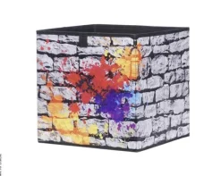 Motivbox Graffiti anthrazit grau B/H/T: ca. 32x32x32 cm