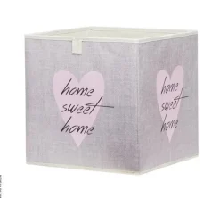 Motivbox Heart rosa hellbeige B/H/T: ca. 32x32x32 cm