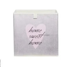 Motivbox Heart rosa hellbeige B/H/T: ca. 32x32x32 cm