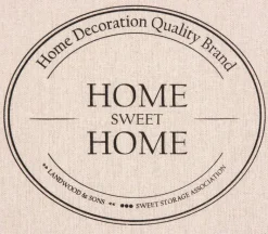 Motivbox Home beige B/H/T: ca. 32x32x32 cm