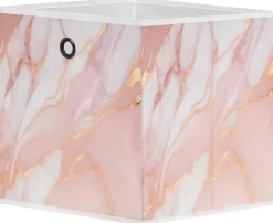 Motivbox Mamor rosa gold B/H/T: ca. 32x32x32 cm