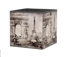 Motivbox Paris dunkelbeige B/H/T: ca. 32x32x32 cm