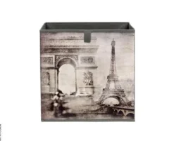 Motivbox Paris dunkelbeige B/H/T: ca. 32x32x32 cm