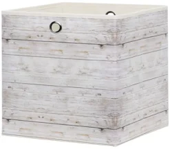 Motivbox Wood beige B/H/T: ca. 32x32x32 cm