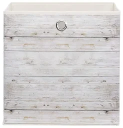 Motivbox Wood beige B/H/T: ca. 32x32x32 cm