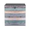 Motivbox Wood bunt anthrazit B/H/T: ca. 32x32x32 cm