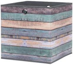 Motivbox Wood bunt anthrazit B/H/T: ca. 32x32x32 cm