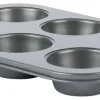 Muffin-Backform grau Stahlblech