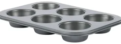Muffin-Backform grau Stahlblech