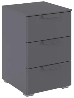 Nachtkonsole Aditio grau B/H/T: ca. 40x61x42 cm