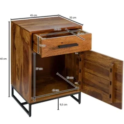 Nachtkonsole B/H/T: ca. 45x65x35 cm