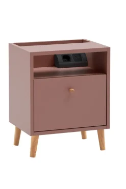 Nachtkonsole Bjarne mauve B/H/T: ca. 40,2x50,1x32,7 cm