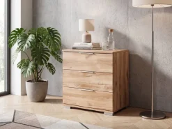 Nachtkonsole Easy Plus Eiche Nachbildung B/H/T: ca. 52x58x38 cm