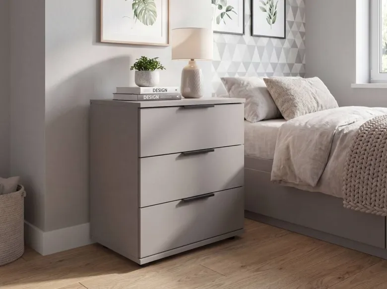 Nachtkonsole Easy Plus Sahara grau B/H/T: ca. 52x58x38 cm