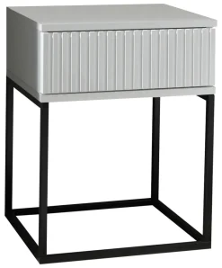 Nachtkonsole Marle weiß B/H/T: ca. 40x52x39 cm