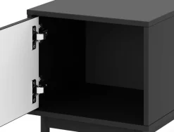 Nachtkonsole MAZOMA schwarz gold Optik B/H/T: ca. 41,5x53,5x39 cm