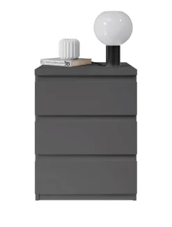 Nachtkonsole Olli Graphit B/H/T: ca. 45x61x38 cm
