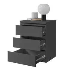 Nachtkonsole Olli Graphit B/H/T: ca. 45x61x38 cm