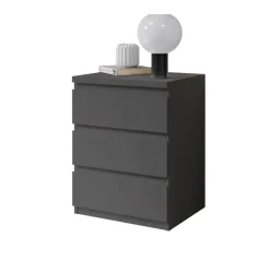 Nachtkonsole Olli Graphit B/H/T: ca. 45x61x38 cm