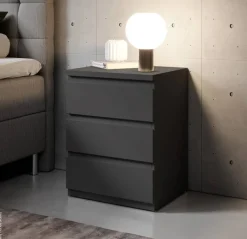 Nachtkonsole Olli Graphit B/H/T: ca. 45x61x38 cm