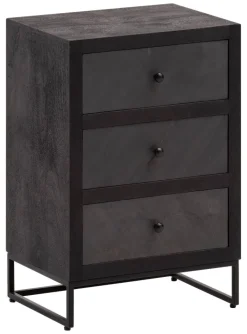 Nachtkonsole schwarz B/H/T: ca. 40x60x30 cm
