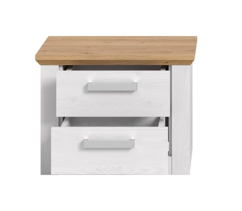 Nachtkonsole VERONA Sibiu Lärche Nachbildung Eiche Artisan Nachbildung B/H/T: ca. 56x43x39 cm