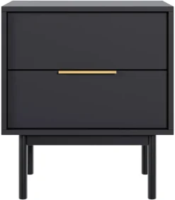 Nachtkonsole VIVA schwarz B/H/T: ca. 54x63x39 cm