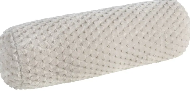 Nackenrolle Wabe beige Polyester L/D: ca. 70x22 cm
