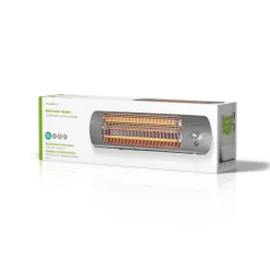 Nedis Badezimmer-Heizung grau Metall B/H/L: ca. 56x16x10 cm ca. 1200 W