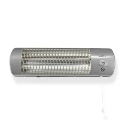 Nedis Badezimmer-Heizung grau Metall B/H/L: ca. 56x16x10 cm ca. 1200 W