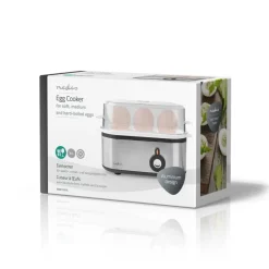 Nedis Eierkocher schwarz Edelstahl Kunststoff B/H/L: ca. 20,5x13,5x8,5 cm