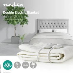Nedis Heizdecke weiß Polyester B/H/L: ca. 164x2x140 cm