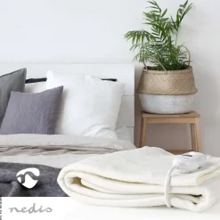 Nedis Heizdecke weiß Polyester B/H/L: ca. 151,2x2,2x79,7 cm