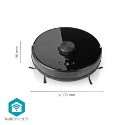 Nedis Roboter-Staubsauger schwarz Polypropylen B/H/L: ca. 33,1x33,3x9,6 cm