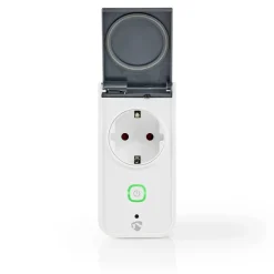 Nedis Smart-Stecker weiß grau Kunststoff B/H/L: ca. 6x11,5x9 cm