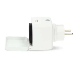 Nedis Smart-Stecker weiß grau Polycarbonat B/H/L: ca. 6x9,9x6 cm