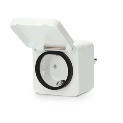 Nedis Smart-Stecker weiß grau Polycarbonat B/H/L: ca. 6x9,9x6 cm