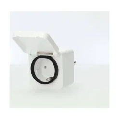 Nedis Smart-Stecker weiß grau Polycarbonat B/H/L: ca. 6x9,9x6 cm