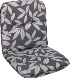 Neutral Auflage Floral grau Polyester B/H/L: ca. 50x5x98 cm
