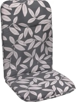 Neutral Auflage Floral grau Polyester B/H/L: ca. 50x5x116 cm