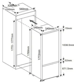 nobilia Küchenblock Schilf B/H/T: ca. 280x201,6x60 cm