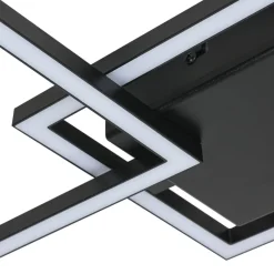 Nolo Deckenleuchte Tres schwarz Kunststoff B/H/L: ca. 29x5x63 cm